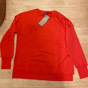 Sweaty Betty pullover, red, medium. NWT
